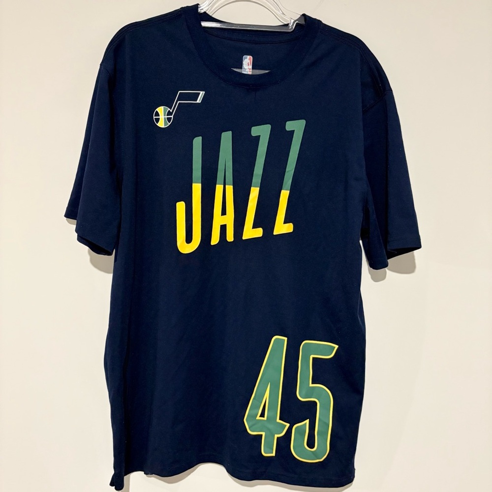 Utah Jazz NBA Mitchell 45 Tshirt‎ navy blue size XL